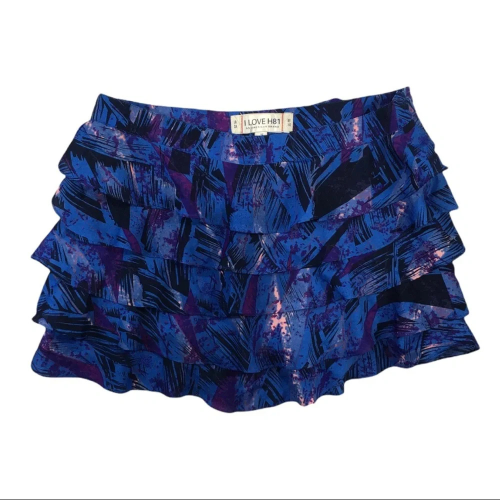 BT212 I Love H81 American Layered Ruffle Skirt 25